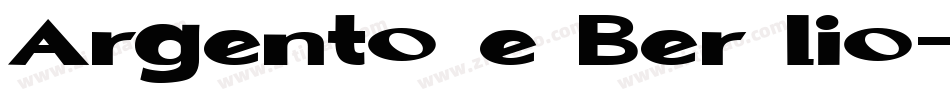 Argento e Ber lio字体转换
